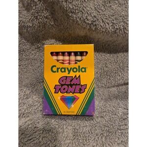 Vintage 1993 Crayola Gem Tones 16 Crayons Complete In Box